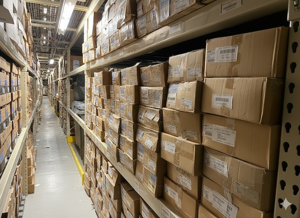 Archive Storage Racks system configuration diagram