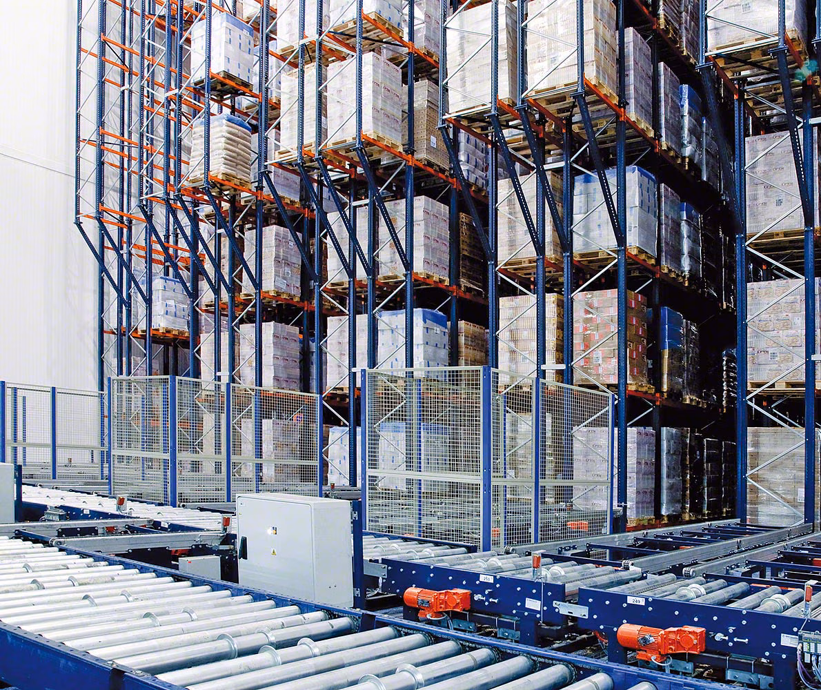 Automated Storage & Retrieval (AS/RS) system configuration diagram