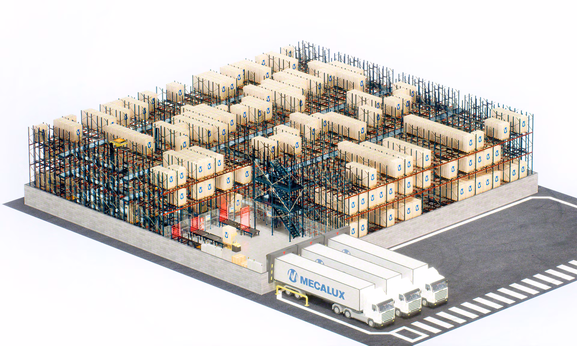 4-Way Shuttle Systems system configuration diagram