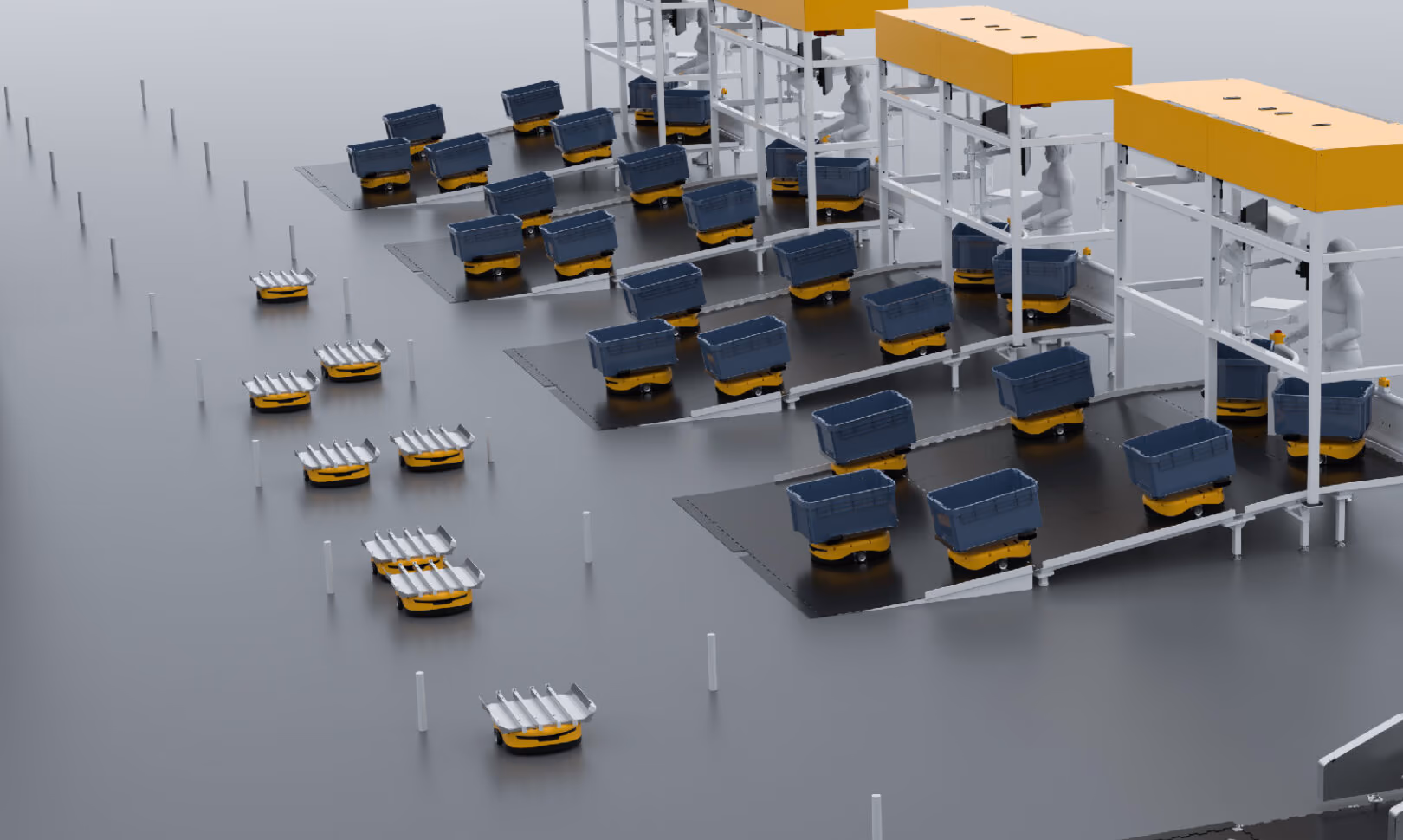 Goods-to-Person Tote Systems system configuration diagram