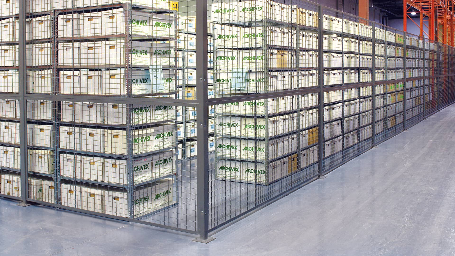 Security Cages warehouse storage system