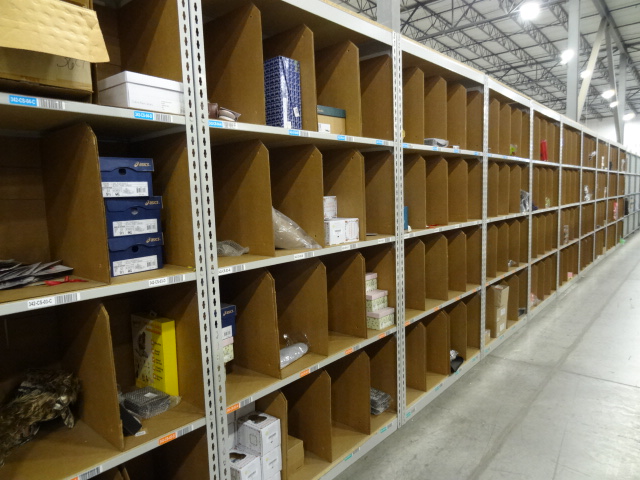 Shelving Systems product in warehouse setting