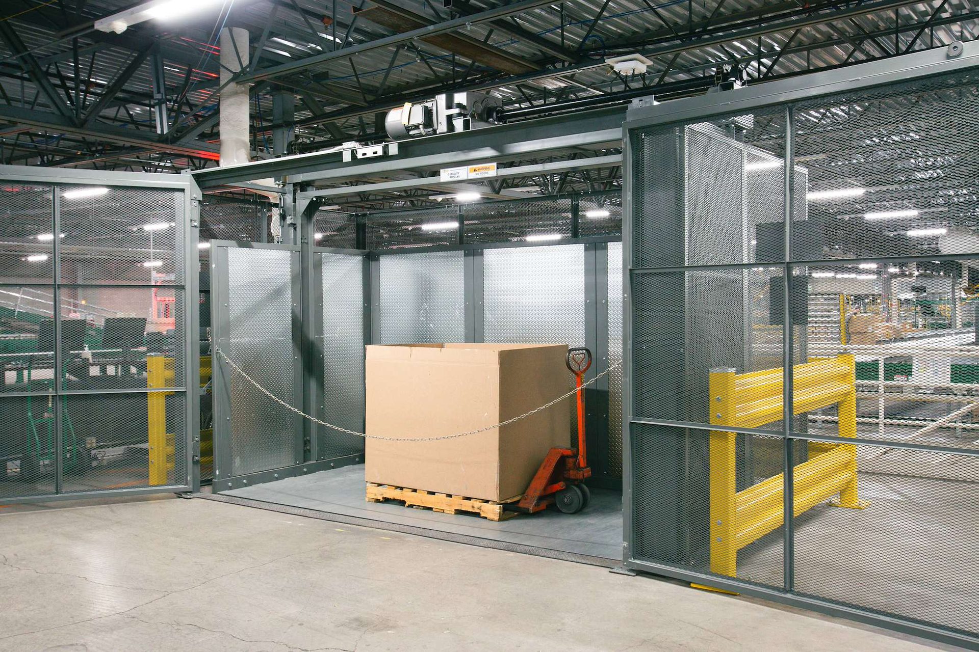 Vertical Reciprocating Conveyors warehouse storage system